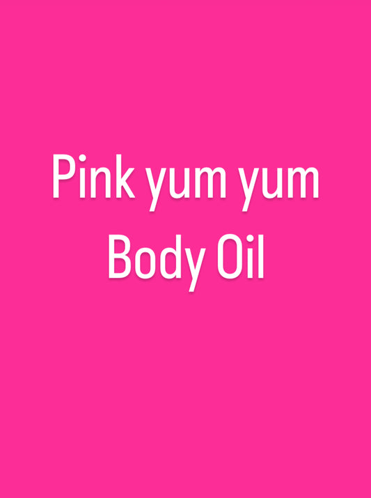 Pink yum yum body oil